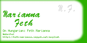 marianna feth business card